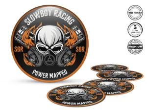 Sticker on Rims Epoxy Dome Style